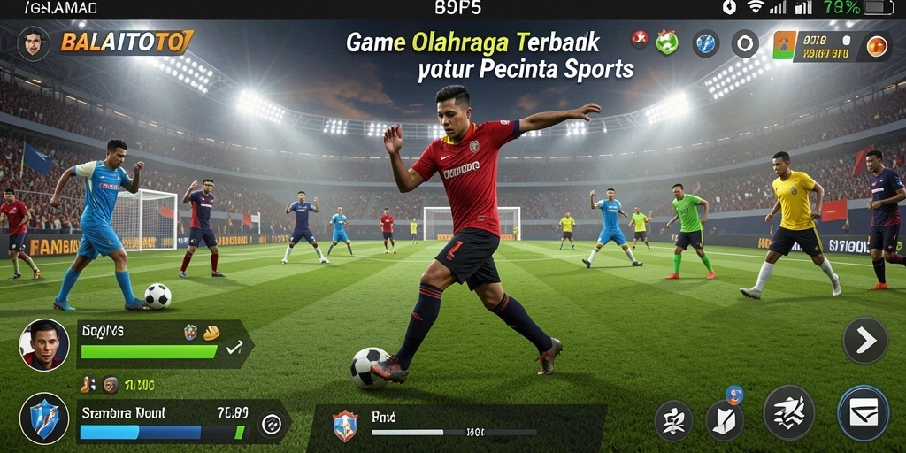 Tampilan gameplay <strong>BALAITOTO</strong> yang seru dengan aksi olahraga yang mendebarkan.