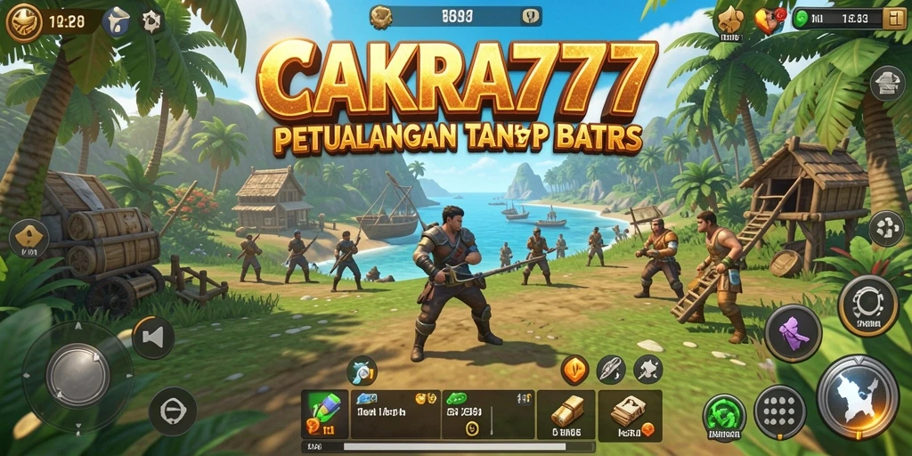 Screenshot utama CAKRA777 menampilkan petualangan di dunia terbuka yang menakjubkan.