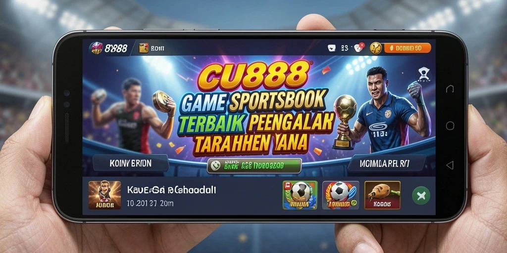 Tangkapan layar utama CU888 menampilkan antarmuka taruhan olahraga yang menarik.