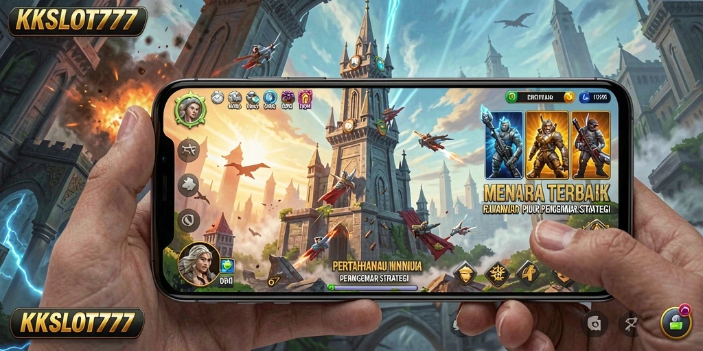 Gameplay menantang di KKSLOT777 dengan menara pertahanan yang unik.