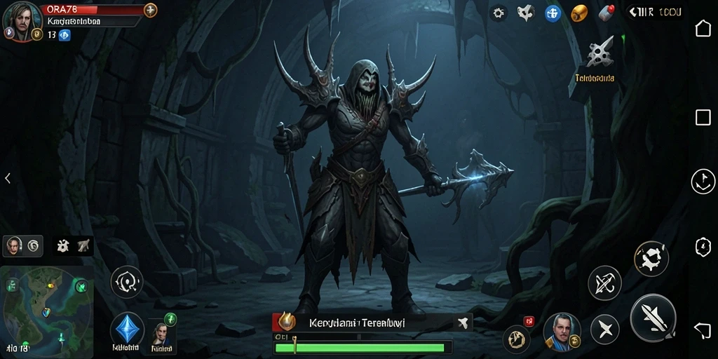 Screenshot gameplay ORA78 yang menunjukkan suasana Horror mencekam.
