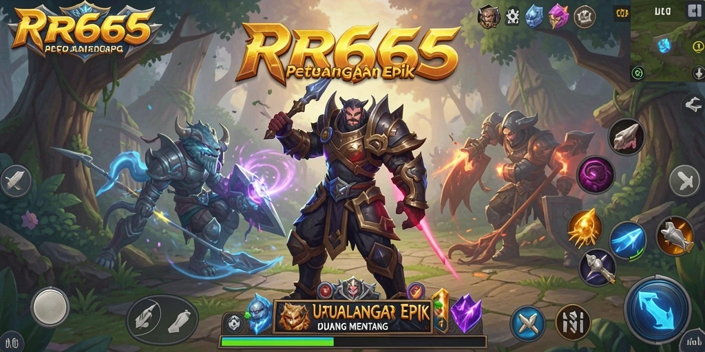 Gambaran gameplay dinamis dan aksi seru dalam RR666.