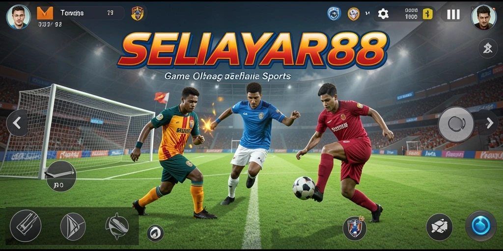 Tampilan gameplay seru di SELAYAR88 yang menampilkan aksi olahraga nyata.